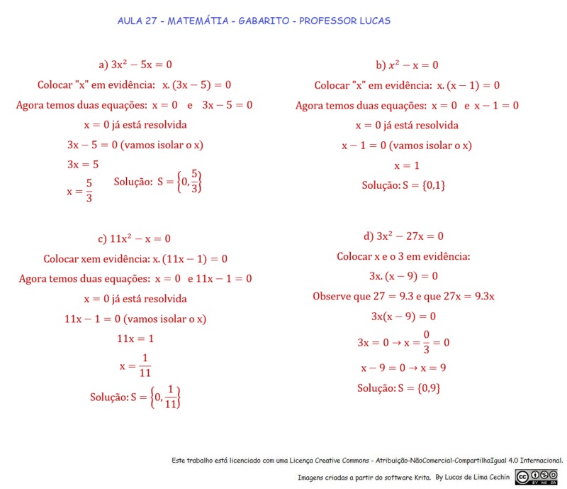 Matemática para 9º ano - PARTE III